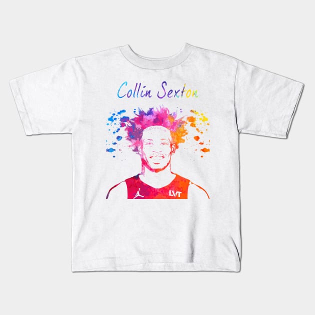 Collin Sexton Kids T-Shirt by Moreno Art